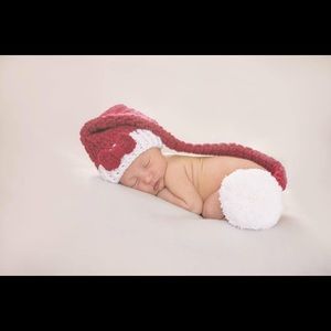 Newborn Santa Hat Christmas Photo Prop Boy Girl